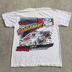 Brandy Melville White Graphic Car Tee
